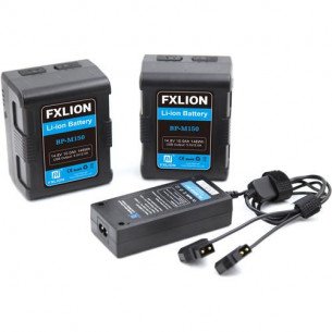 Fxlion BP-M150-KA Square Battery - 14.8V / 148Wh V-Mount Battery Kit (2pcs BP-M150 + 1pcs PL-3680Q-D2)
