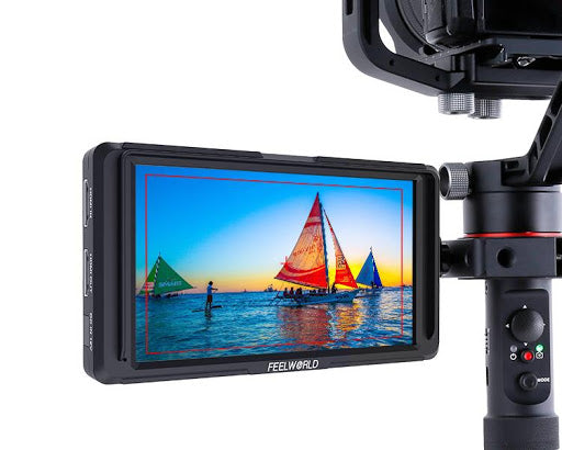FeelWorld F5 5.0"" Full HD HDMI On-Camera Monitor with 4K Support and Tilt Arm