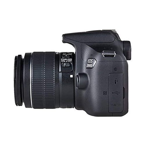 Canon EOS 2000D 18-55 IS, 24.1 MP, DSLR Camera, Black