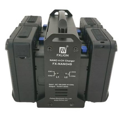 Fxlion FX-NANO4S NANO 4-CH V-Mount Charger