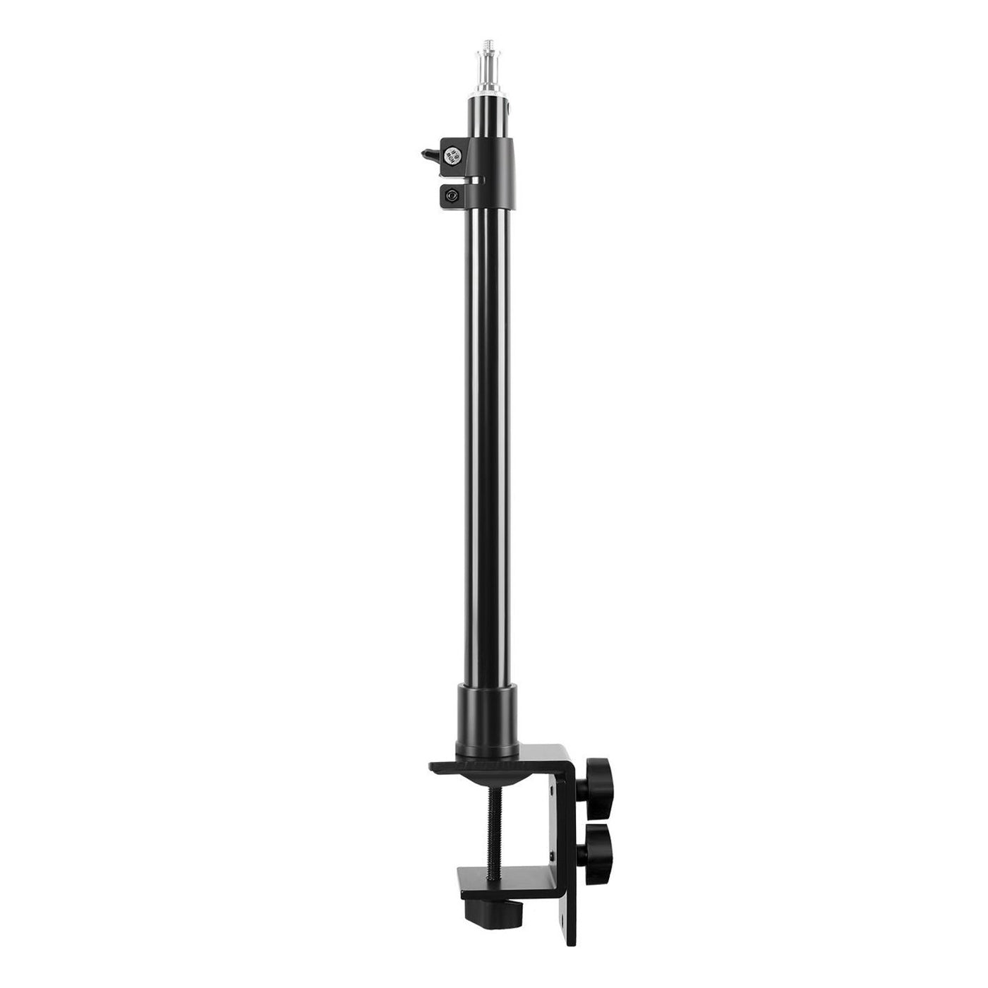 GVM ST-04 Desk Mount Stand,Tabletop C Clamp Mount Stand, Adjustable Table Aluminum Light Stand with Standard 1/4 Screw Tip for DSLR Camera, Ring Light, Video Light, Panel Light
