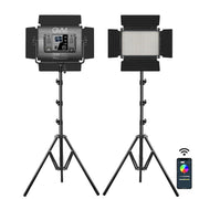 GVM 680RS 50W Bi-Color RGB Studio Soft LED Panel 2-Light Kit