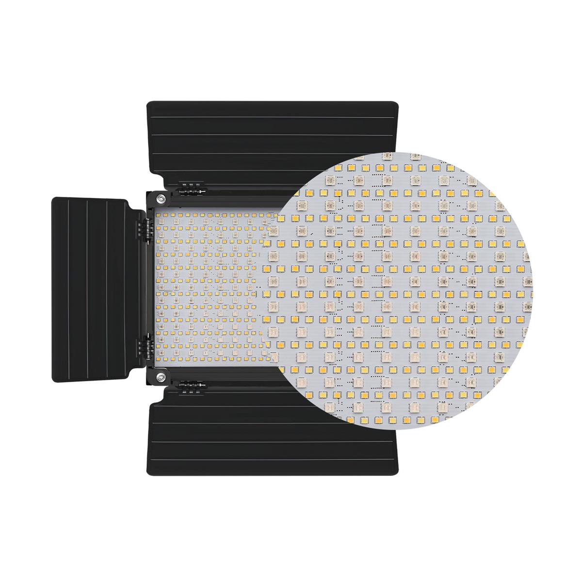 GVM 680RS 50W Bi-Color RGB Studio Soft LED Panel 3-Light Kit