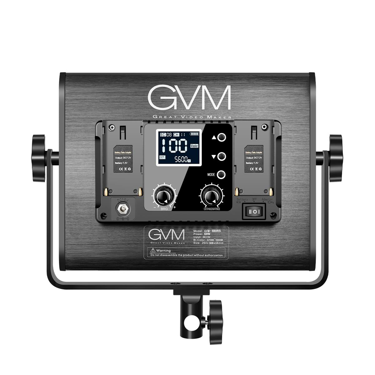 GVM 880RS 60W Bi-Color RGB Soft LED Panel Light