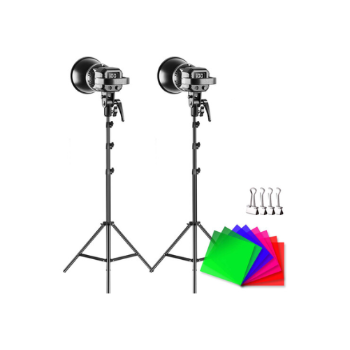 GVM LS-P80S-2D LED 2-Light Kit with Filters