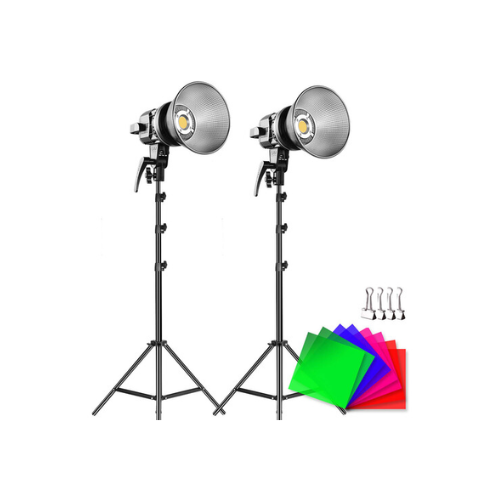 GVM LS-P80S-2D LED 2-Light Kit with Filters