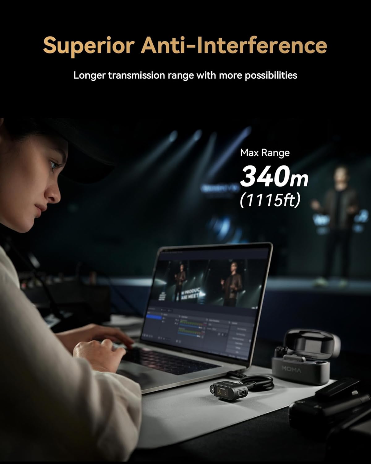 Hollyland LARK MAX 2 Combo 4-Person Wireless Microphone System for Cameras and Mobile Devices