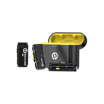Hollyland LARK C1 DUO 2-Person Wireless Microphone System with Lightning Connector for iOS Devices (Black, 2.4 GHz)