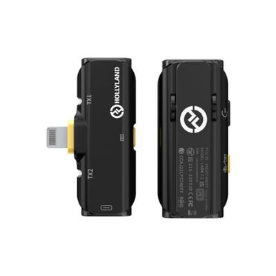Hollyland LARK C1 SOLO Wireless Microphone System with Lightning Connector for iOS Devices (Black, 2.4 GHz)
