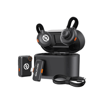 Hollyland LARK M2S Combo 2-Person Wireless Microphone System for Cameras and Mobile Devices (2.4 GHz, Space Gray)