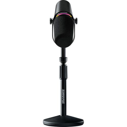 Shure MV7+K Podcast XLR/USB Microphone Bundle with Desktop Stand (Black)