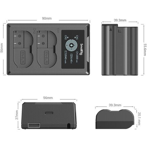 SmallRig EN-EL15 Camera Battery and Charger Kit (3820B)