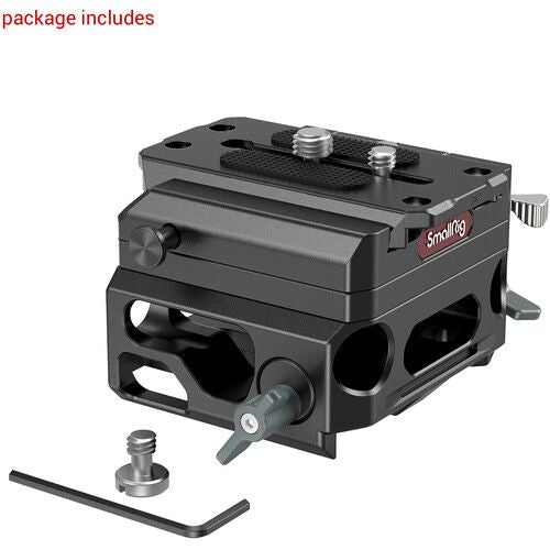 SmallRig Lightweight Magnesium Alloy Baseplate with Dual 15mm LWS Rod Clamp (3067)