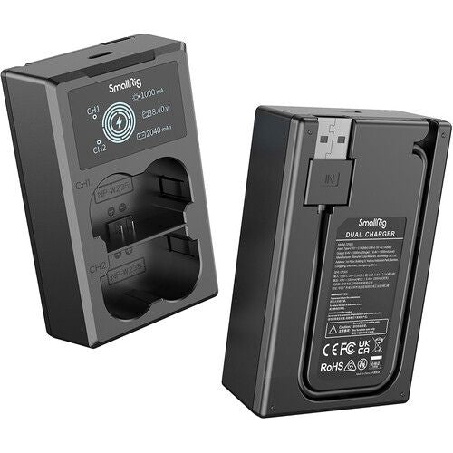 SmallRig NP-W235 Kit with 2 Batteries and 2-Bay USB Charger (3822)