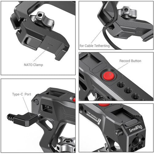 SmallRig NATO Top Handle with Record Start/Stop Remote Trigger (3322)