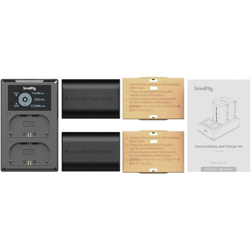 SmallRig LP-E6NH Kit with 2 Batteries and 2-Bay USB Charger (3821)