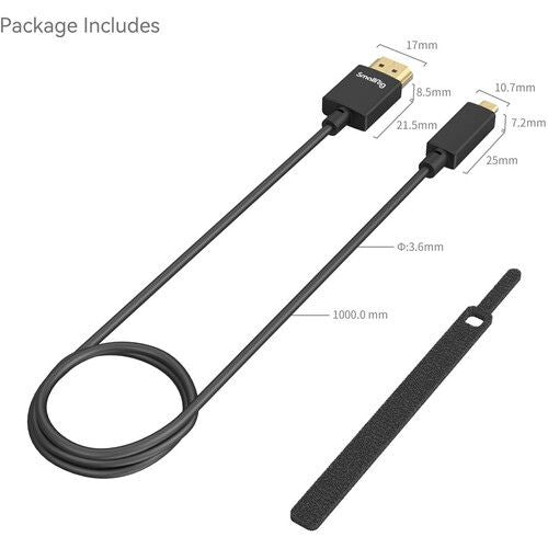 SmallRig Micro-HDMI to HDMI Cable (3.3') 4795