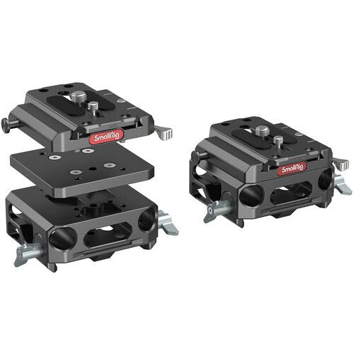 SmallRig Lightweight Magnesium Alloy Baseplate with Dual 15mm LWS Rod Clamp (3067)