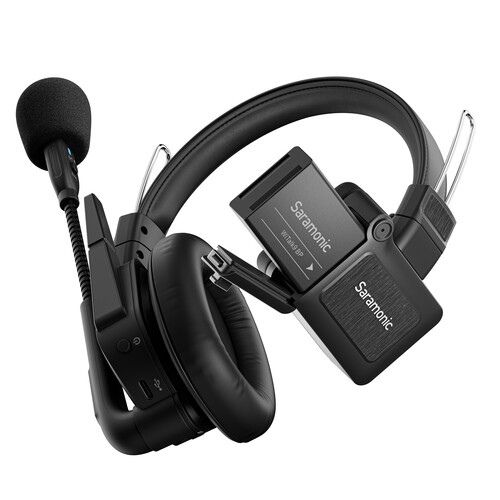 Saramonic WiTalk9-9S 9-Person Full-Duplex Wireless Intercom System with Single-Ear Headsets (1.9 GHz)