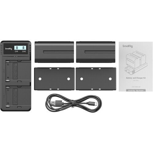SmallRig NP-F970 Dual-Battery and Charger Kit (3823)