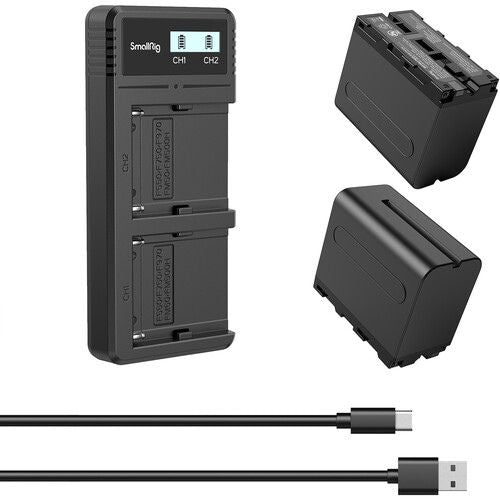 SmallRig NP-F970 Dual-Battery and Charger Kit (3823)