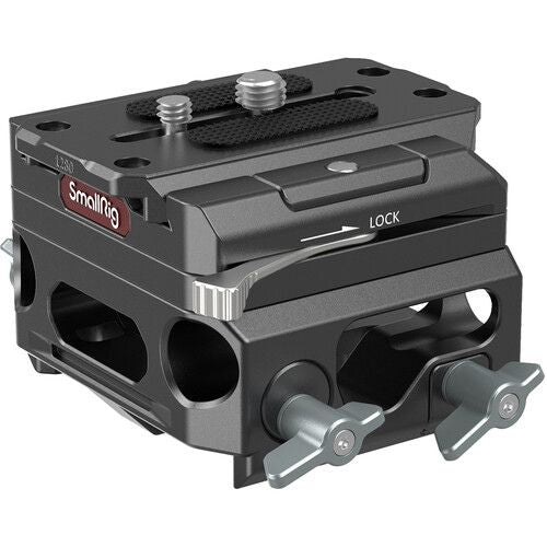 SmallRig Lightweight Magnesium Alloy Baseplate with Dual 15mm LWS Rod Clamp (3067)