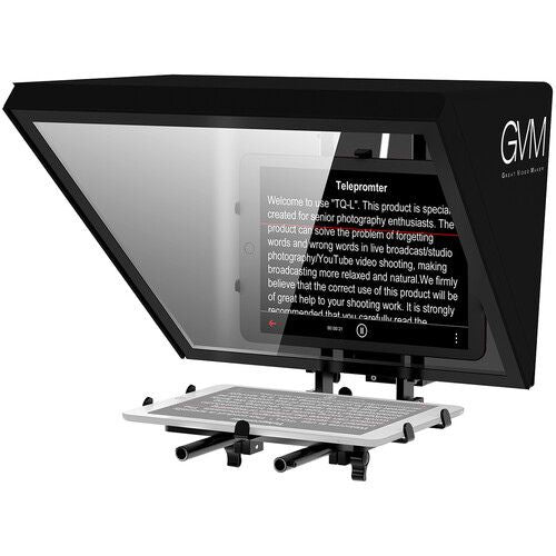 GVM TQ-L Teleprompter for Tablets and Smartphones with Bluetooth Remote and App