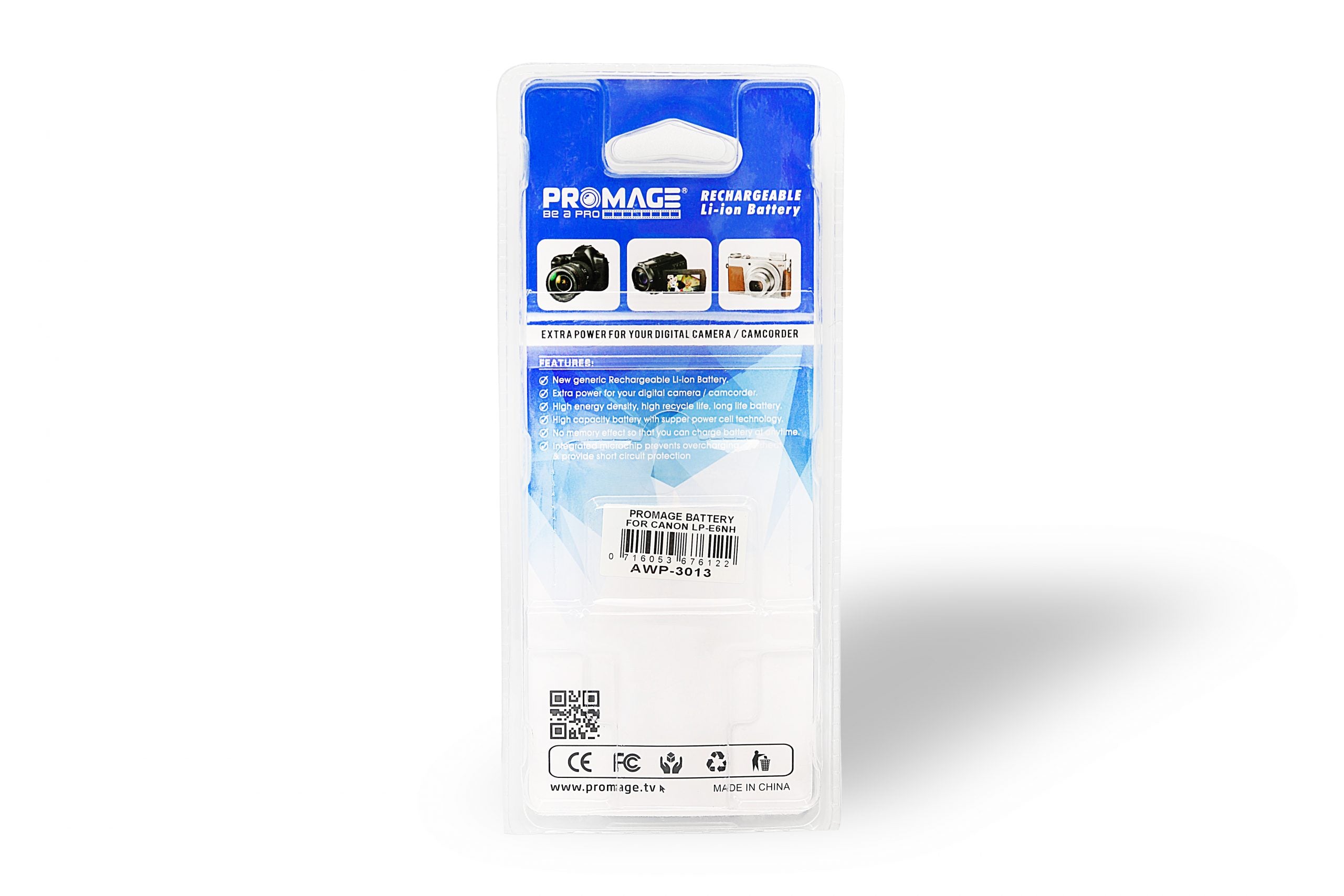 PROMAGE BATTERY FOR CANON LPE6 NH