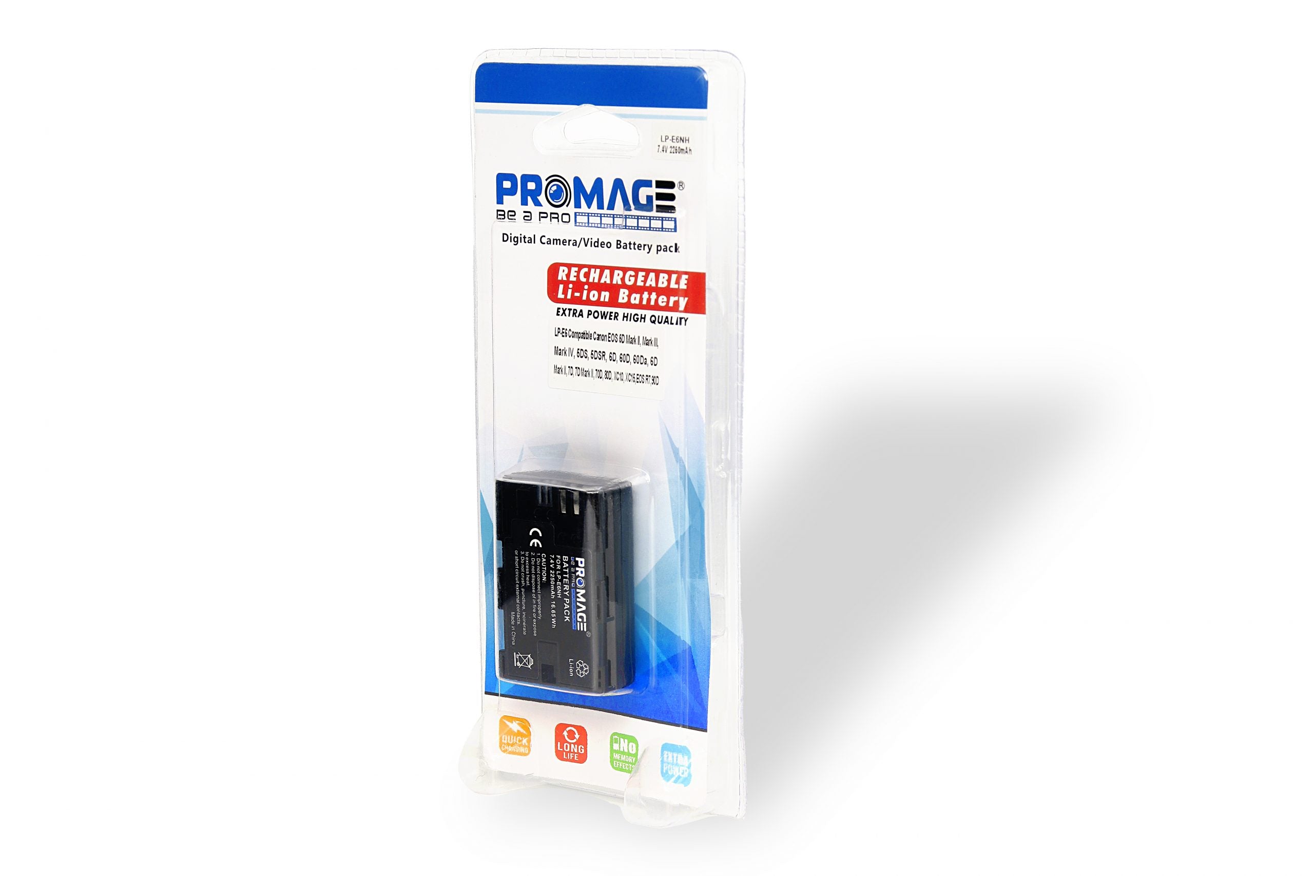 PROMAGE BATTERY FOR CANON LPE6 NH