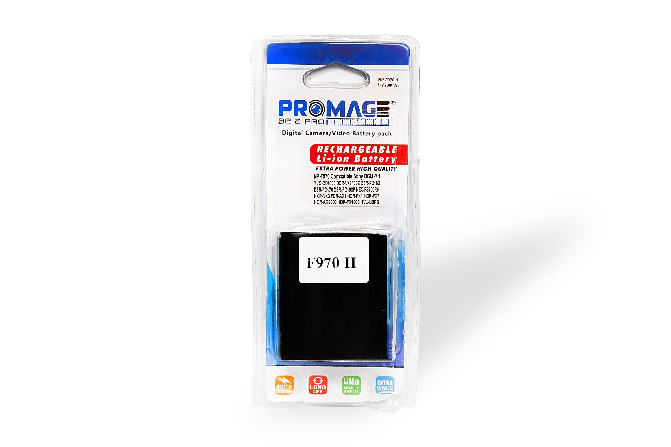 PROMAGE BATTERY FOR SONY NP-F970 II 7800MAH