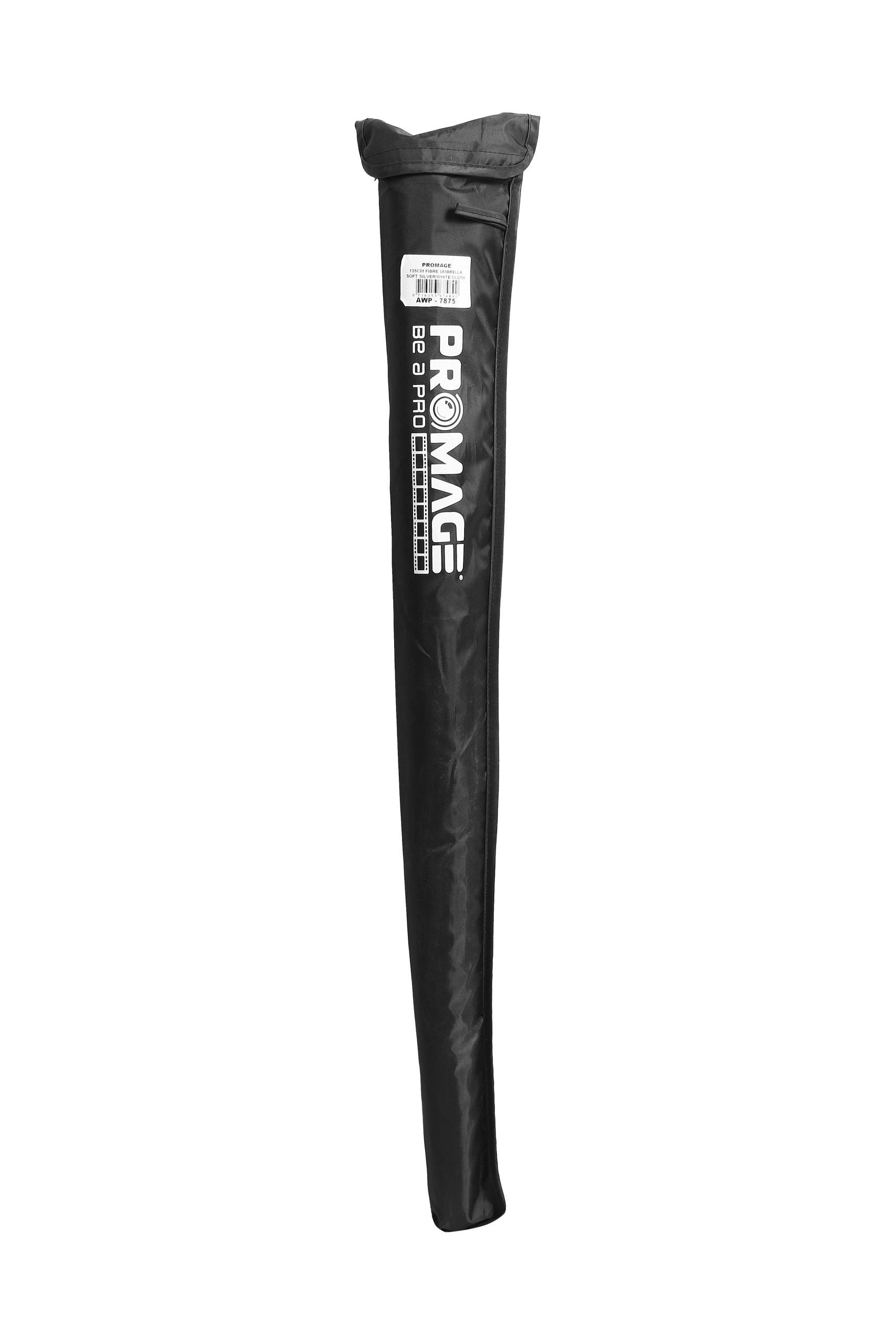 PROMAGE 135CM FIBRE UMBRELLA SOFT SILVER/WHITE