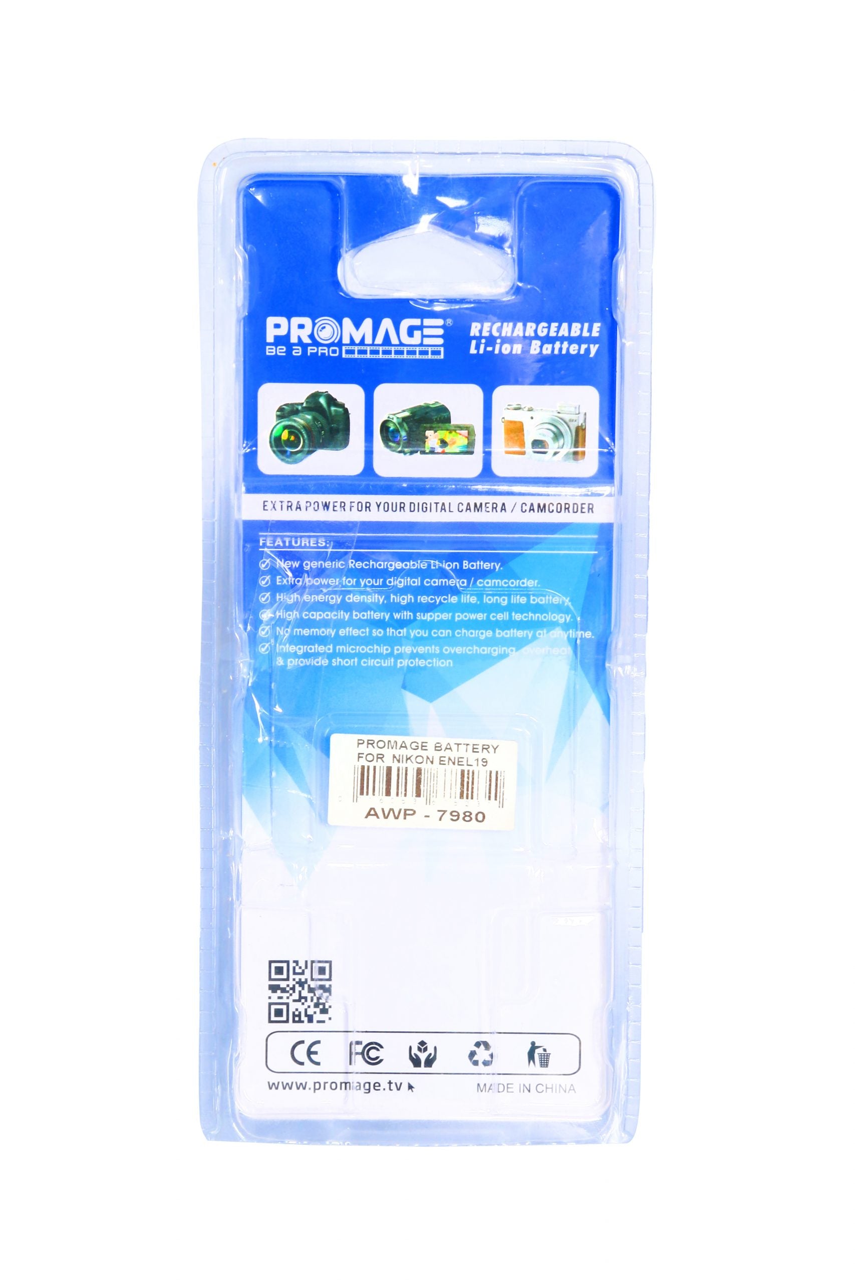 PROMAGE BATTERY FOR NIKON ENEL19