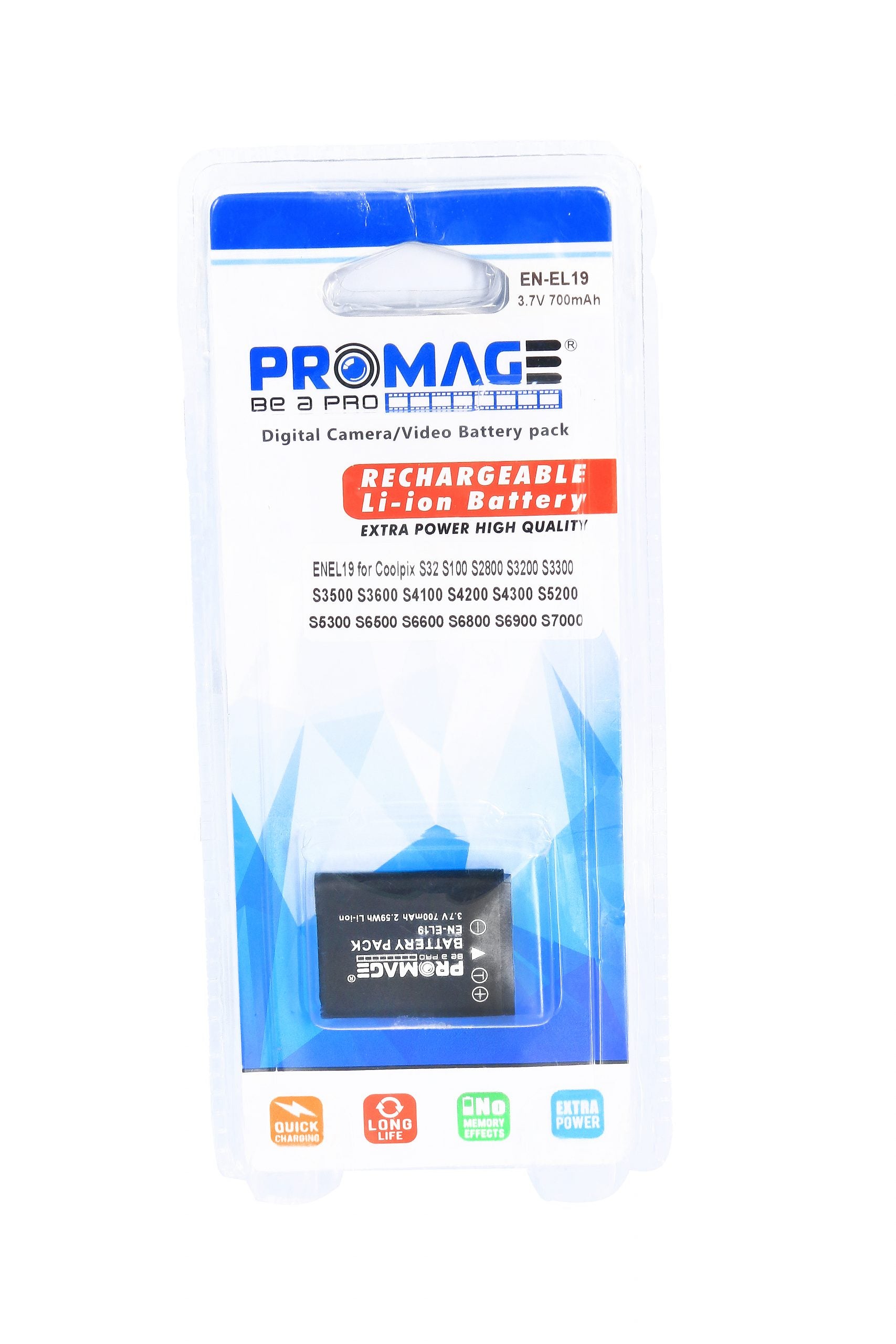 PROMAGE BATTERY FOR NIKON ENEL19
