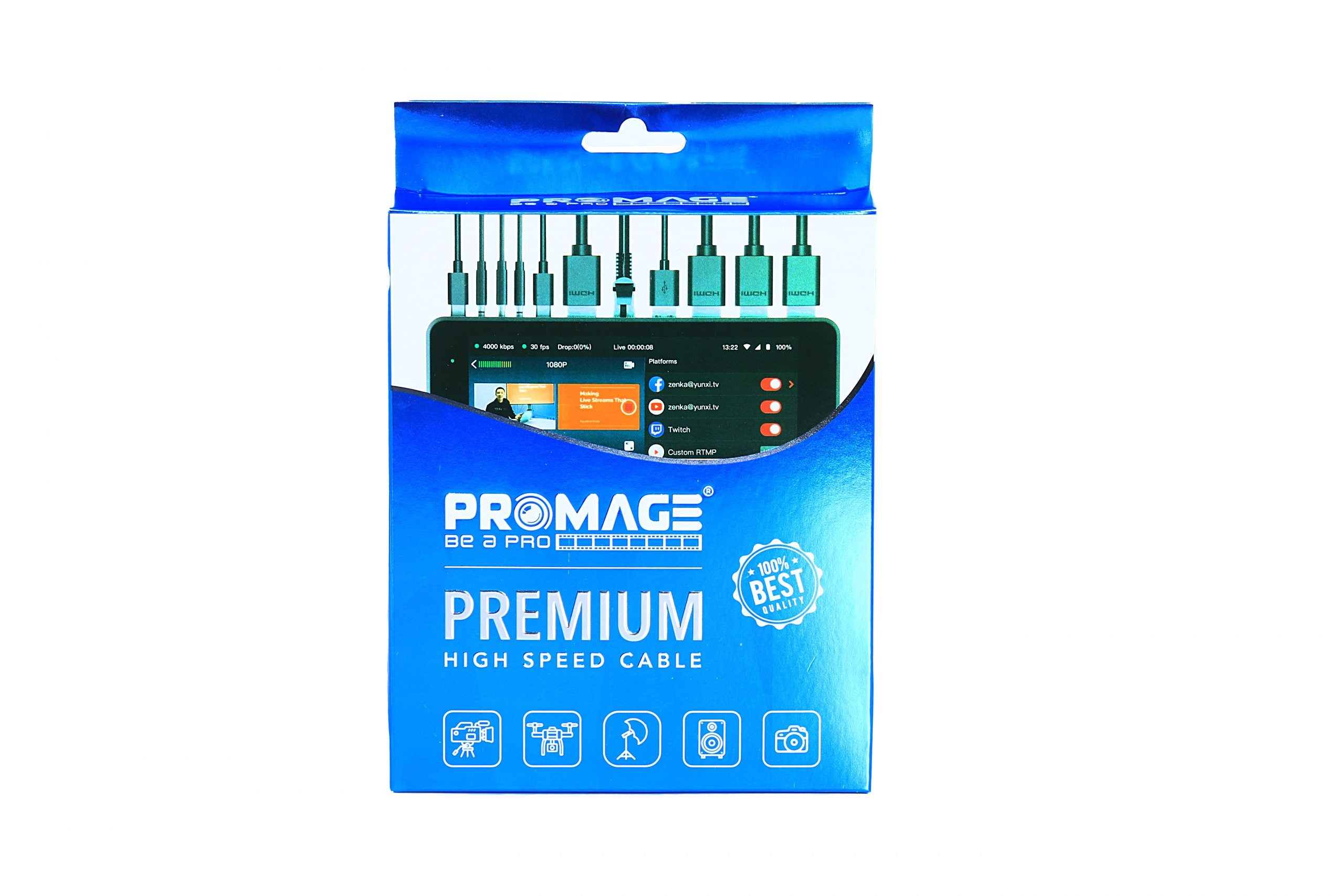 PROMAGE CABLE USB TO TYPE B- PRINTER 1.8M