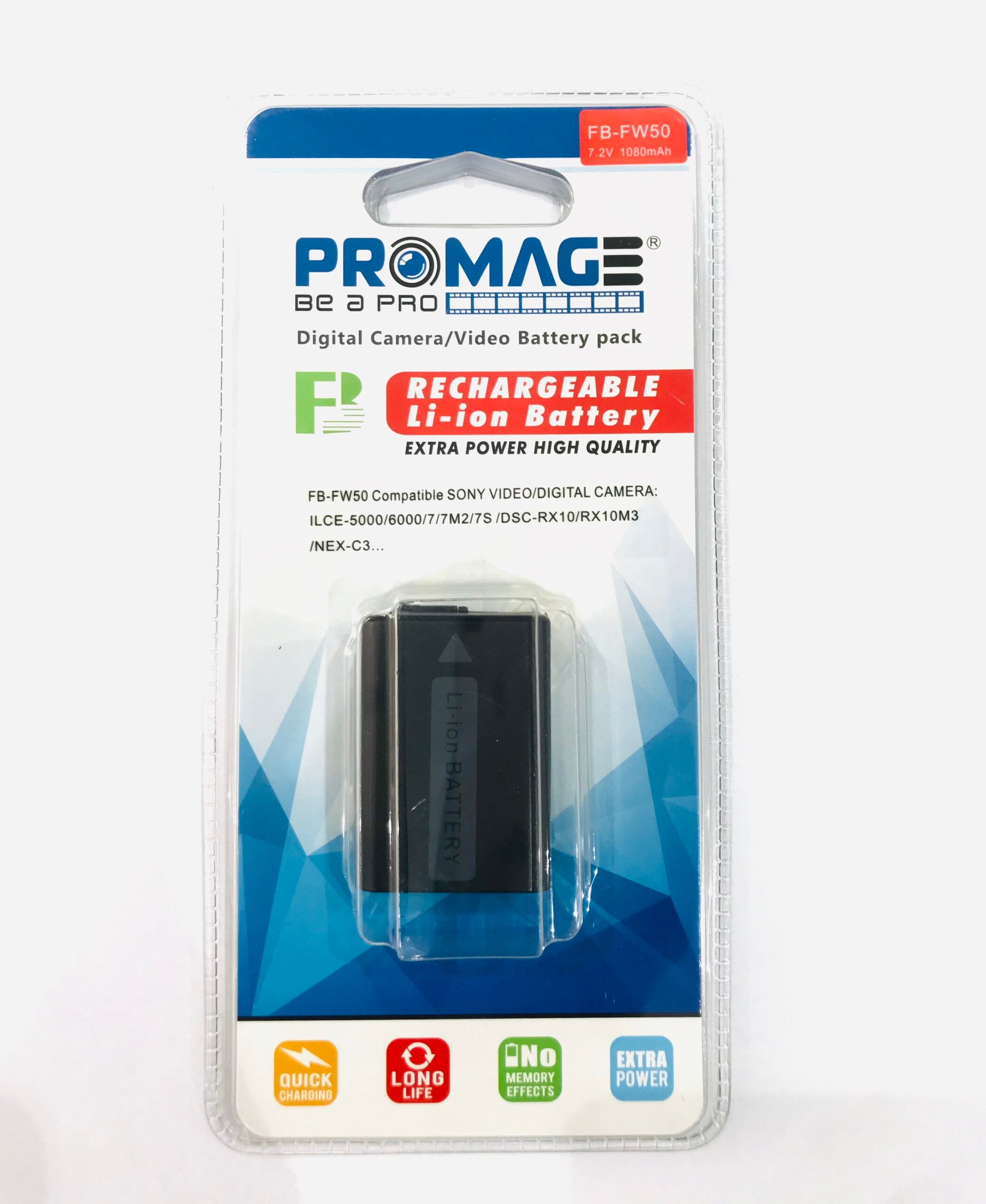 Promage Battery For Sony FW50+
