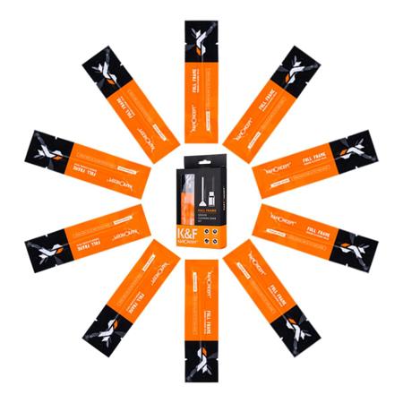 K&F Concept 24mm Full-Frame Sensor Cleaning Swab Kit (10 Swabs + 20ml Cleaner)
