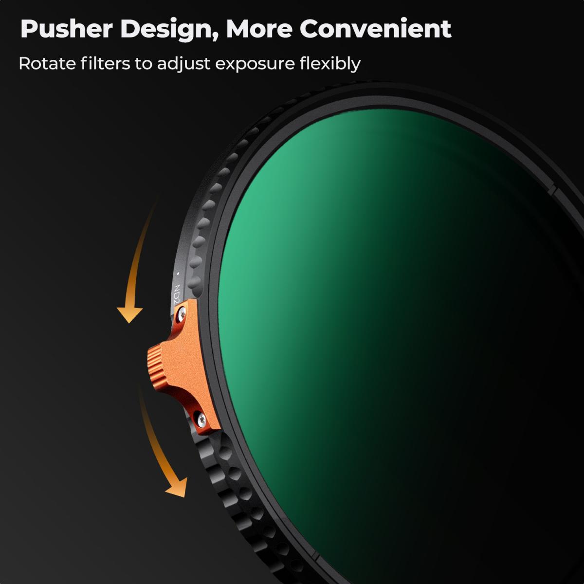 K&F Concept 77mm Nano-X Variable ND2-ND400 Filter (1-9 Stops) – view 5