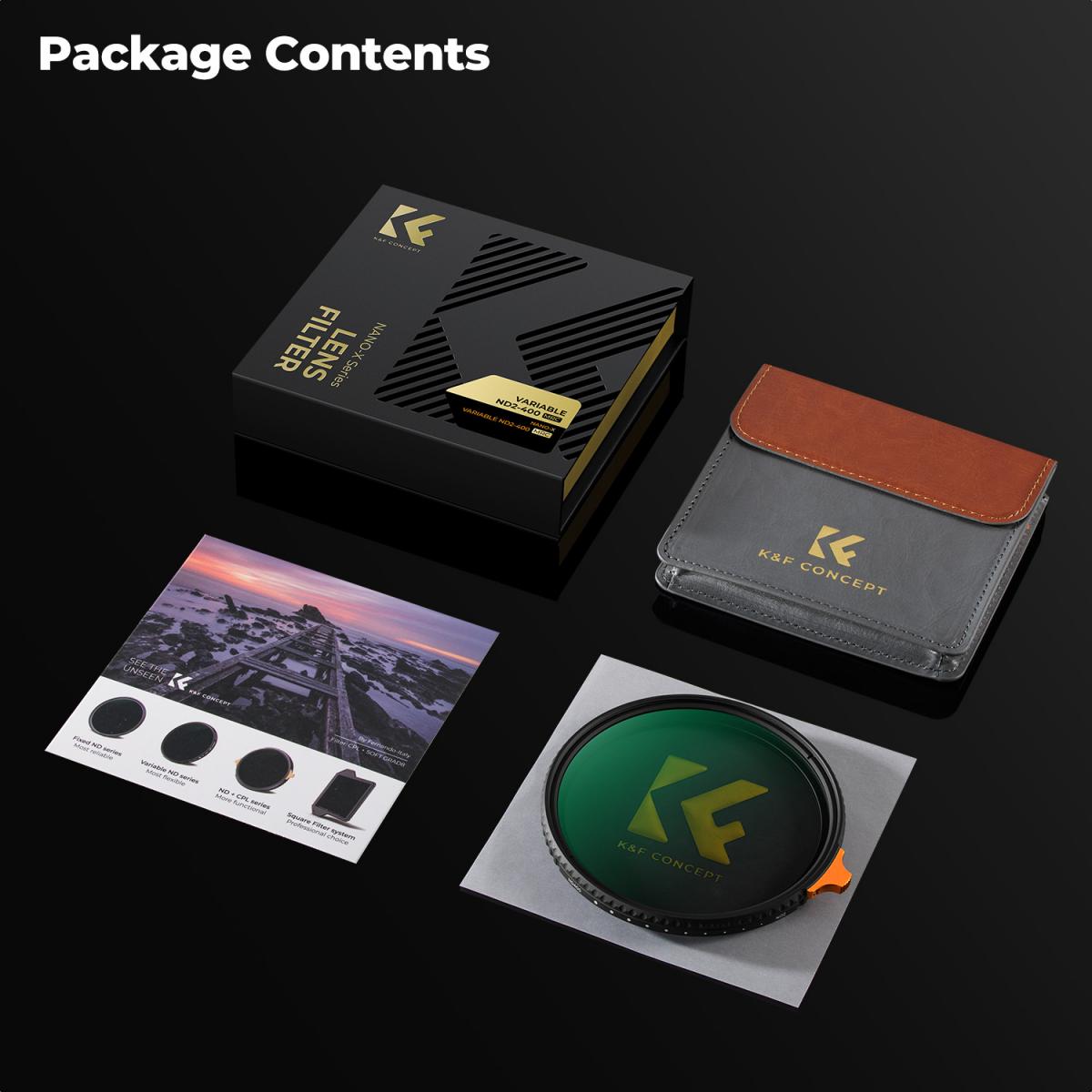 K&F Concept 82mm Nano-X Variable ND2-ND400 Filter (1-9 Stops) – view 7