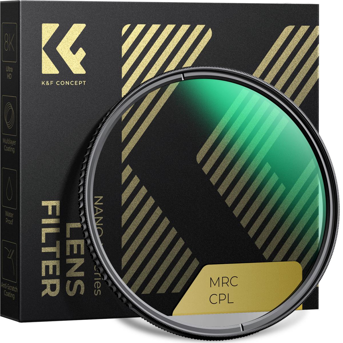 K&F Concept 77mm Nano-X CPL Circular Polarizing Filter