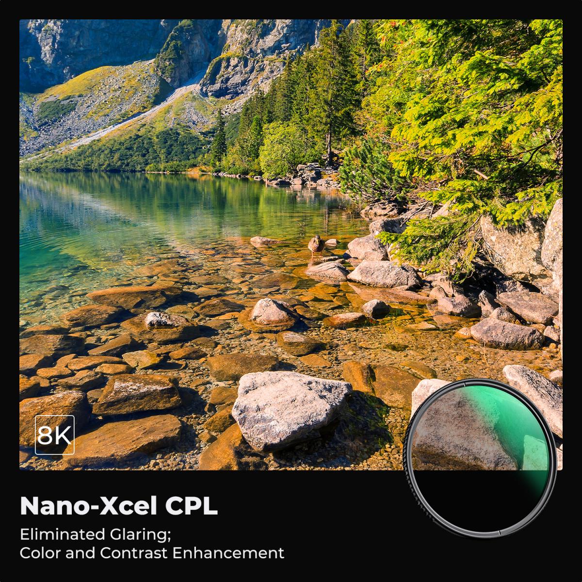 K&F Concept 82mm Nano-X CPL Circular Polarizing Filter – view 2