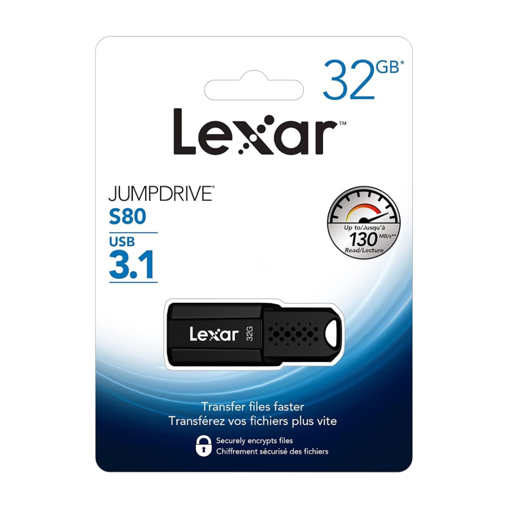 Lexar JumpDrive S80 32GB USB 3.1 Flash Drive
