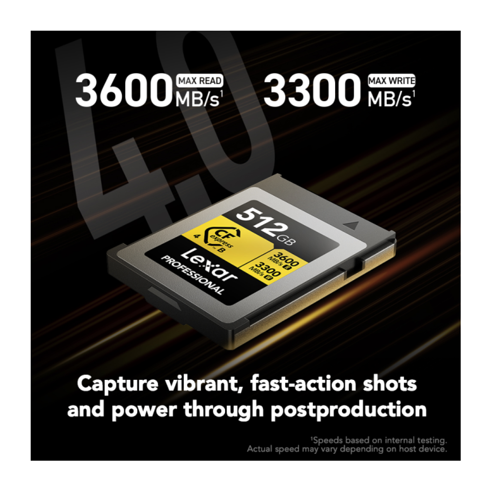 Lexar 512GB Type B Gold Memory Card