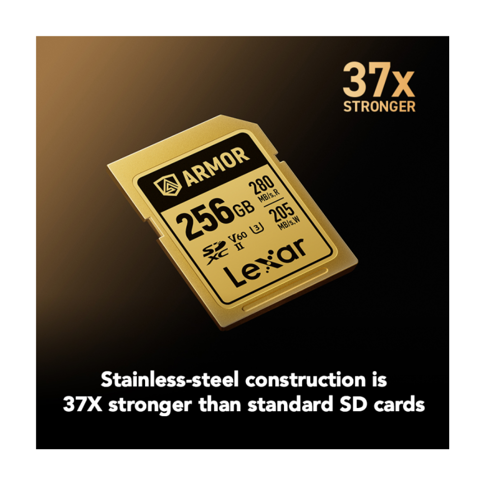 Lexar 256GB ARMOR Gold SDXC Memory Card