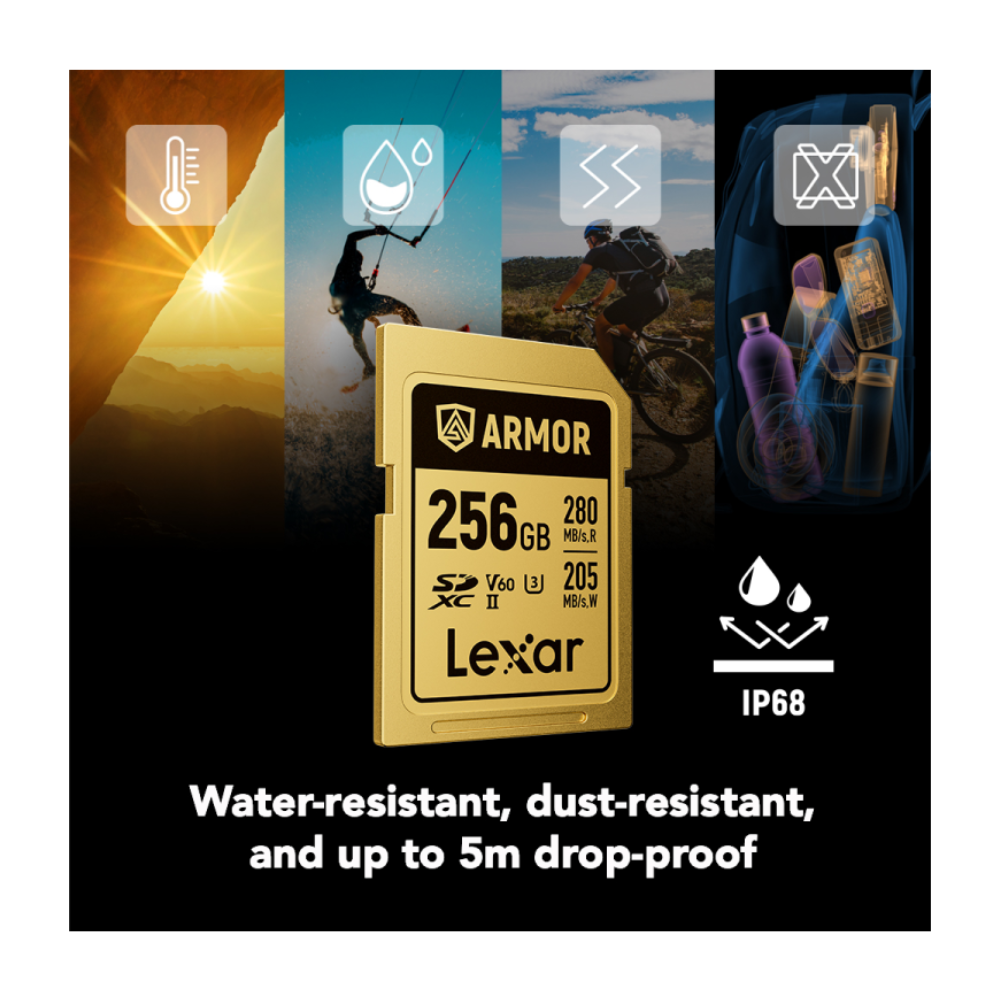 Lexar 256GB ARMOR Gold SDXC Memory Card