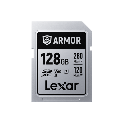 Lexar 128GB ARMOR Silver Pro SDXC Memory Card
