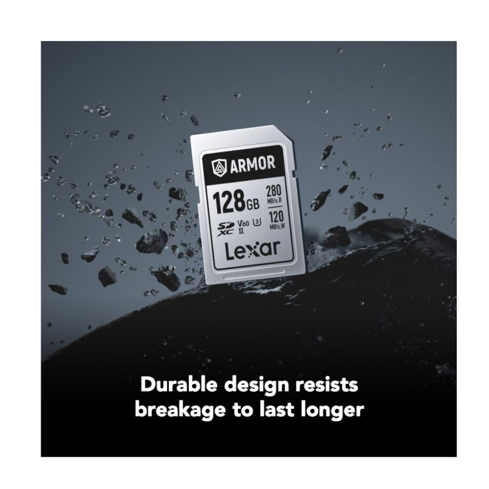 Lexar 128GB ARMOR Silver Pro SDXC Memory Card