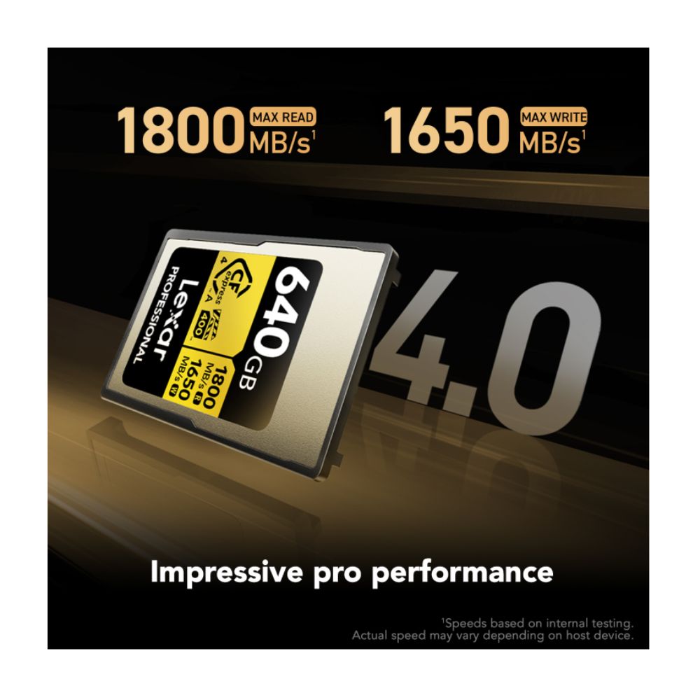 Lexar 640GB Type A Gold CFexpress Memory Card