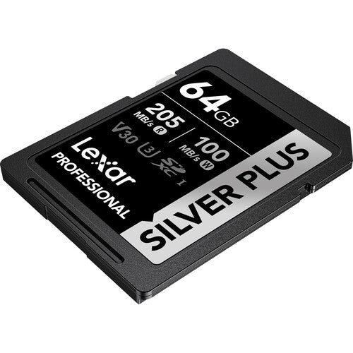 Lexar 64GB Professional SILVER PLUS SDXC™ UHS-I cards