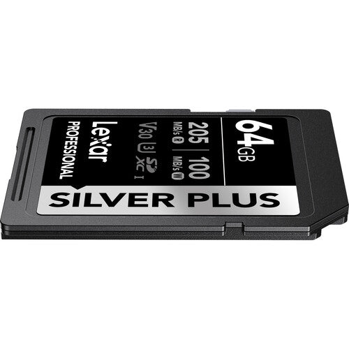 Lexar 64GB Professional SILVER PLUS SDXC™ UHS-I cards