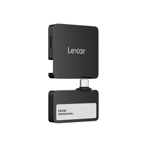 Lexar 1TB Professional Go USB 3.2 Gen 2 Portable SSD with Hub (SL400) - Black
